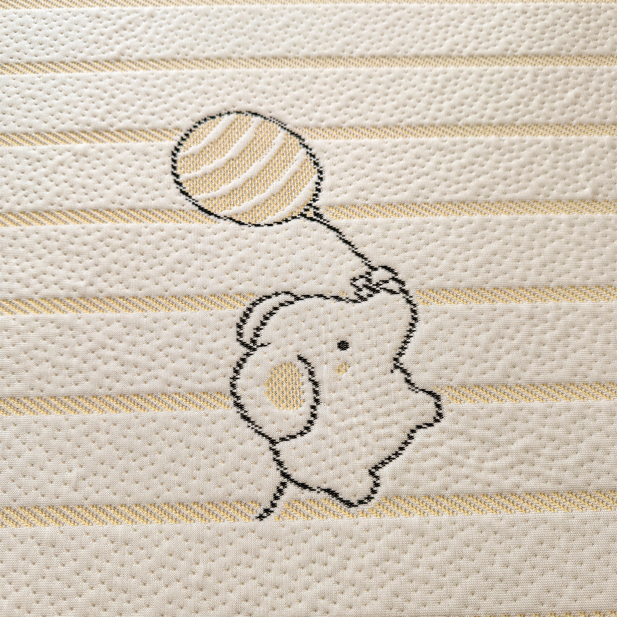 91家纺网 家纺一手货源 找家纺 源舍家纺 2026新款A类PE卡通凉席三件套小红书爆款可水洗空调软席凉感值超0.25-床席 气球小象-黄啵啵床笠款