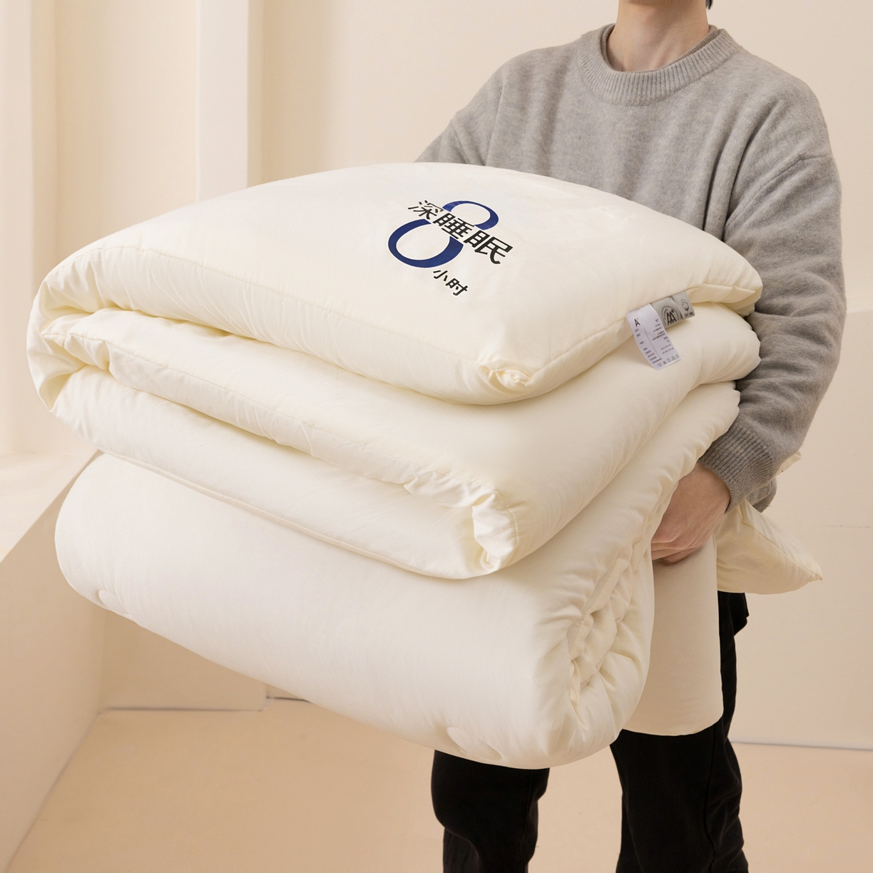 91家纺网 家纺一手货源 找家纺 （总）芬晴家纺 2026春夏新款A类纯色棉花被冬被被子被芯