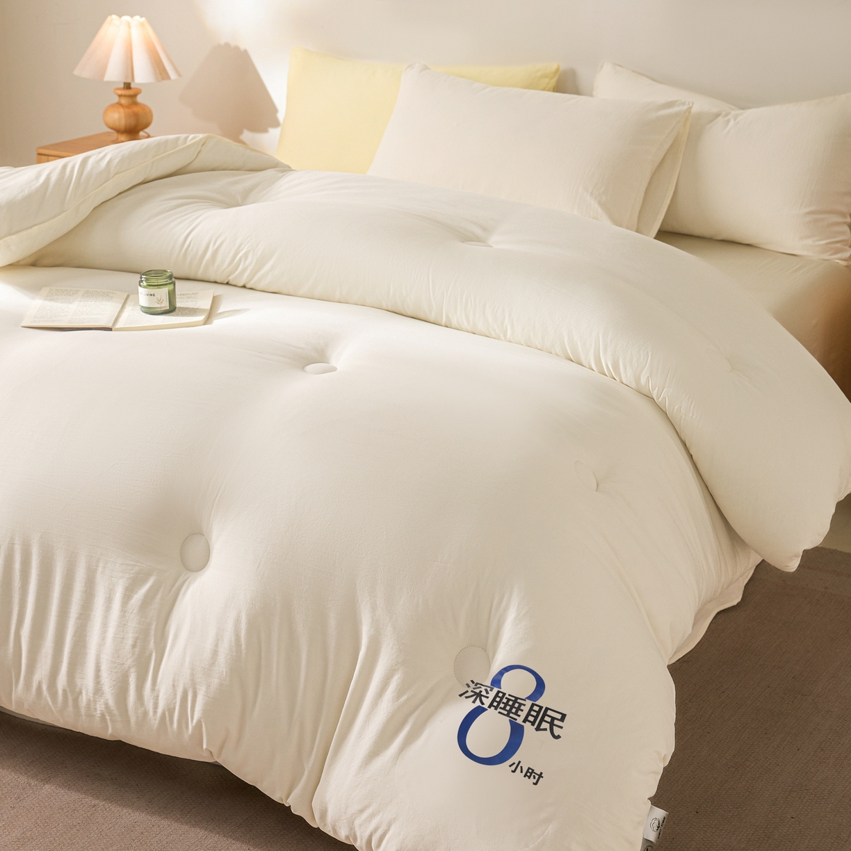 91家纺网 家纺一手货源 找家纺 （总）芬晴家纺 2026春夏新款A类纯色棉花被冬被被子被芯