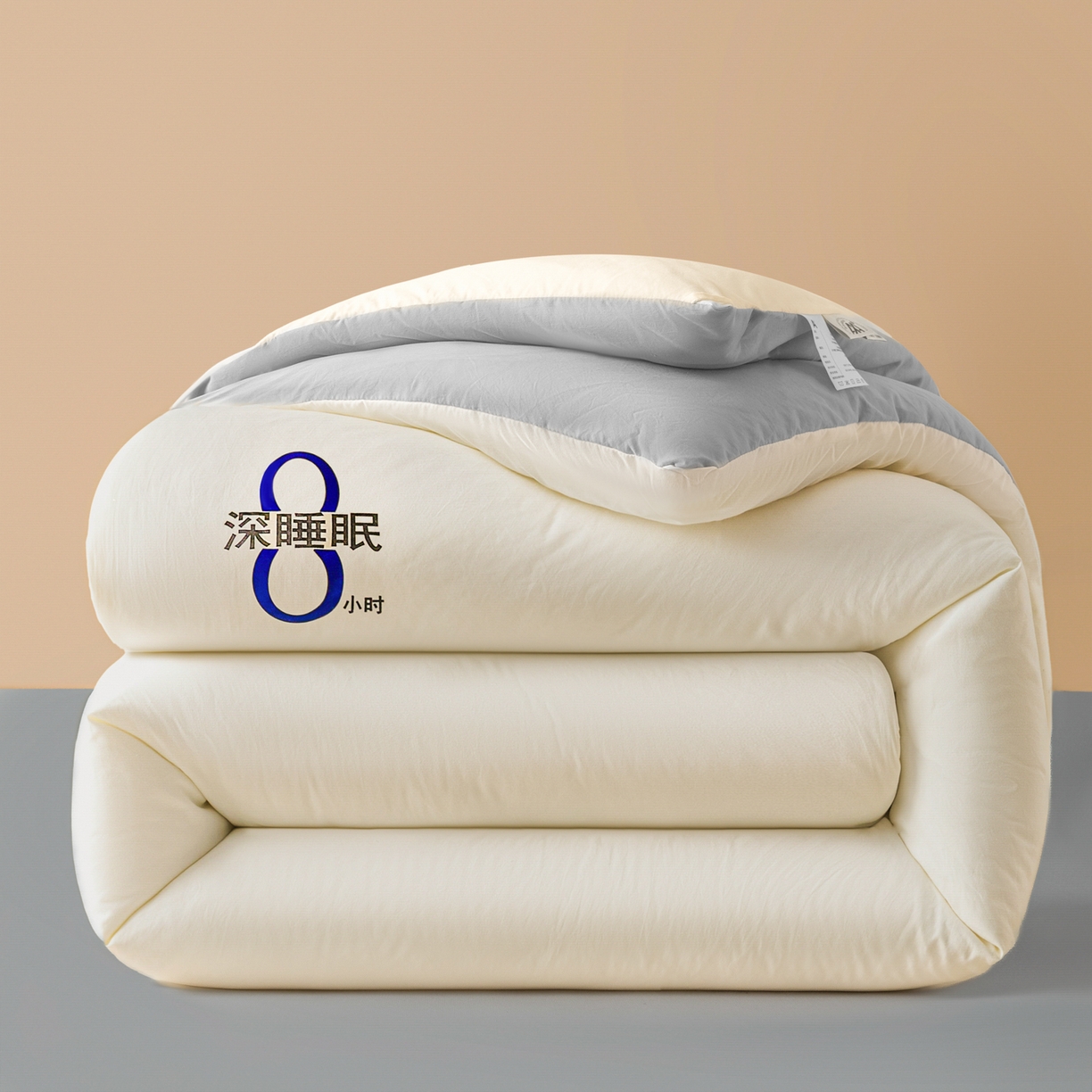 芬晴家纺 2026春夏新款A类纯色棉花被冬被被子被芯 深睡眠-灰白