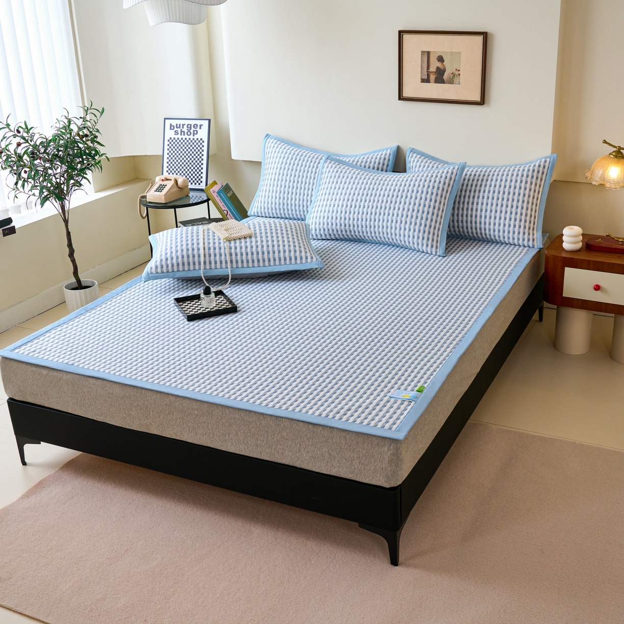 91家纺网 家纺一手货源 找家纺 （总）尚品凤凰 2026春夏新款凉感提花冰丝席简约质感风-格调系列