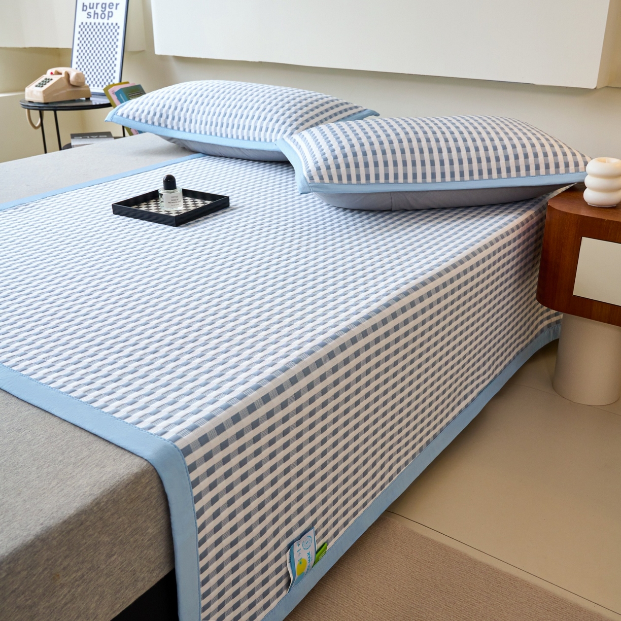 91家纺网 家纺一手货源 找家纺 （总）尚品凤凰 2026春夏新款凉感提花冰丝席简约质感风-格调系列