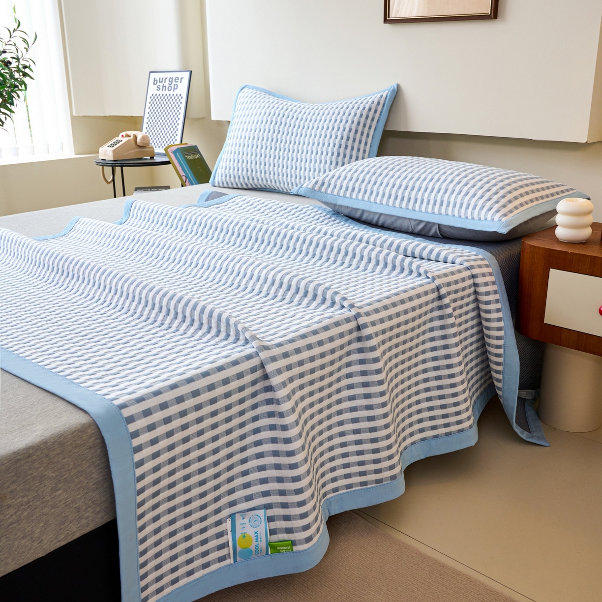 91家纺网 家纺一手货源 找家纺 （总）尚品凤凰 2026春夏新款凉感提花冰丝席简约质感风-格调系列