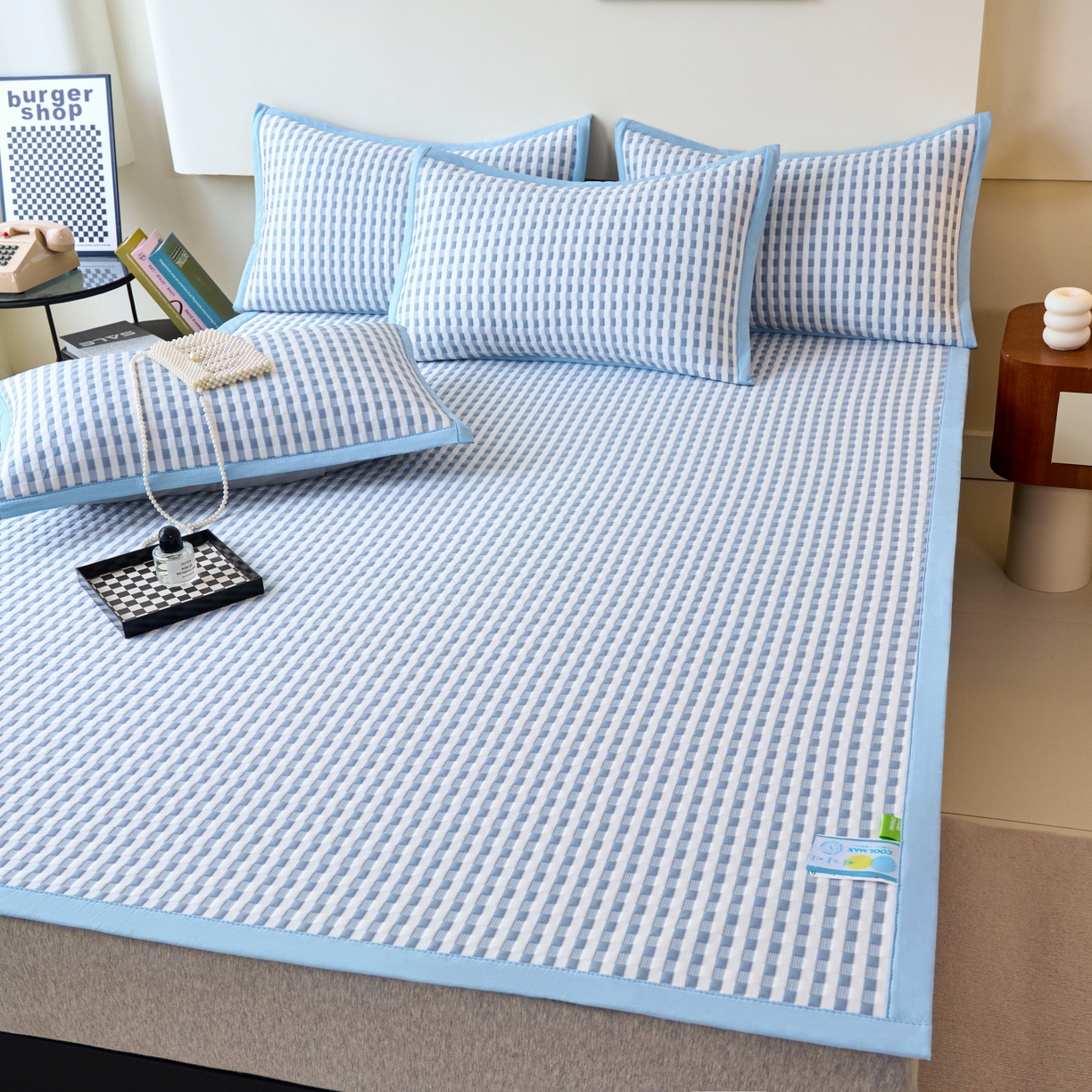 91家纺网 家纺一手货源 找家纺 （总）尚品凤凰 2026春夏新款凉感提花冰丝席简约质感风-格调系列