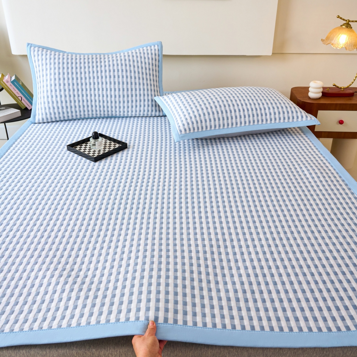 91家纺网 家纺一手货源 找家纺 （总）尚品凤凰 2026春夏新款凉感提花冰丝席简约质感风-格调系列