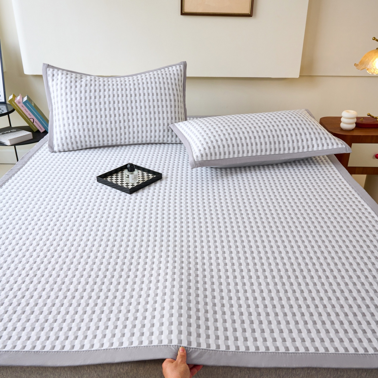 91家纺网 家纺一手货源 找家纺 （总）尚品凤凰 2026春夏新款凉感提花冰丝席简约质感风-格调系列