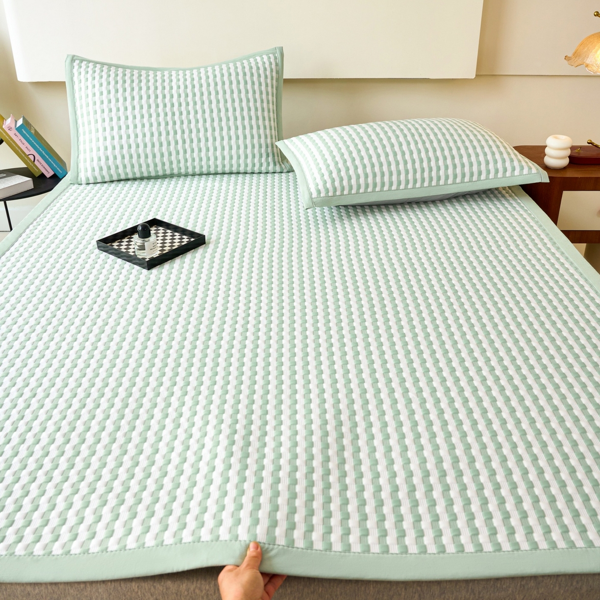 91家纺网 家纺一手货源 找家纺 （总）尚品凤凰 2026春夏新款凉感提花冰丝席简约质感风-格调系列