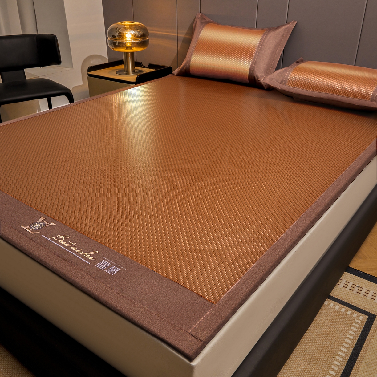 91家纺网 家纺一手货源 找家纺 （总）尚品凤凰 2026新款PE雪藤席三件套