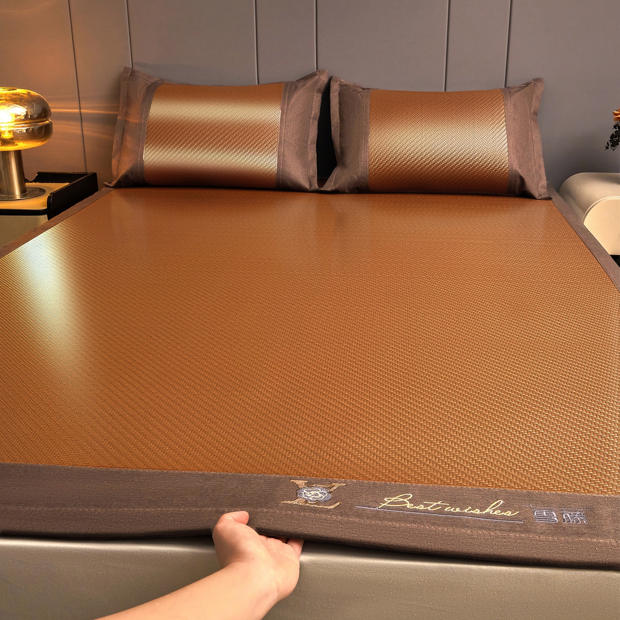 91家纺网 家纺一手货源 找家纺 （总）尚品凤凰 2026新款PE雪藤席三件套