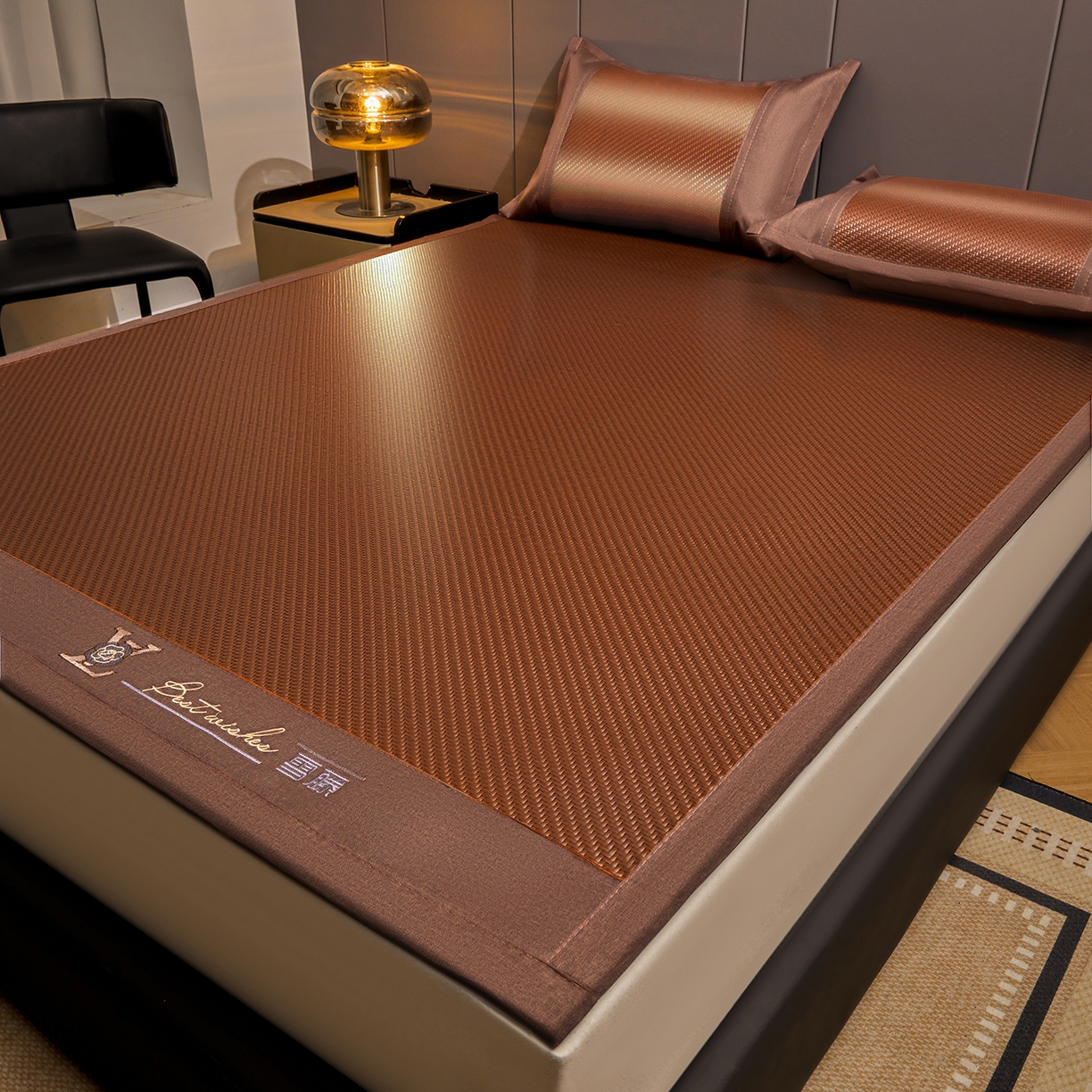 91家纺网 家纺一手货源 找家纺 （总）尚品凤凰 2026新款PE雪藤席三件套