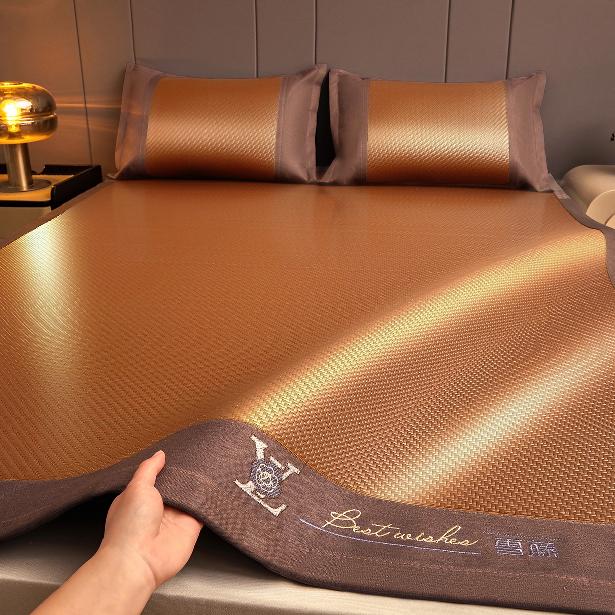 91家纺网 家纺一手货源 找家纺 （总）尚品凤凰 2026新款PE雪藤席三件套