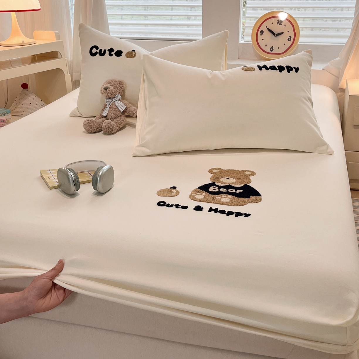 91家纺网 家纺一手货源 找家纺 （总）其奥家纺 2026春夏新款纯棉全棉老粗布床笠纯色凉席