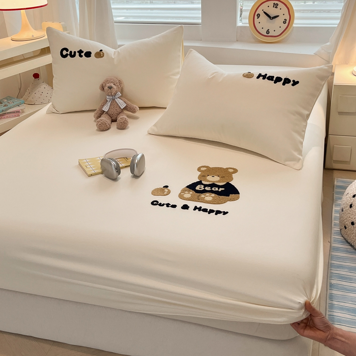 91家纺网 家纺一手货源 找家纺 （总）其奥家纺 2026春夏新款纯棉全棉老粗布床笠纯色凉席