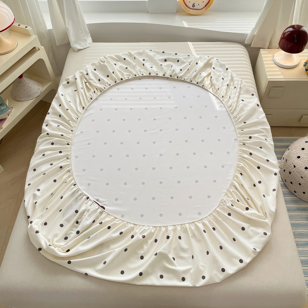 91家纺网 家纺一手货源 找家纺 （总）其奥家纺 2026春夏新款纯棉全棉老粗布床笠印花凉席