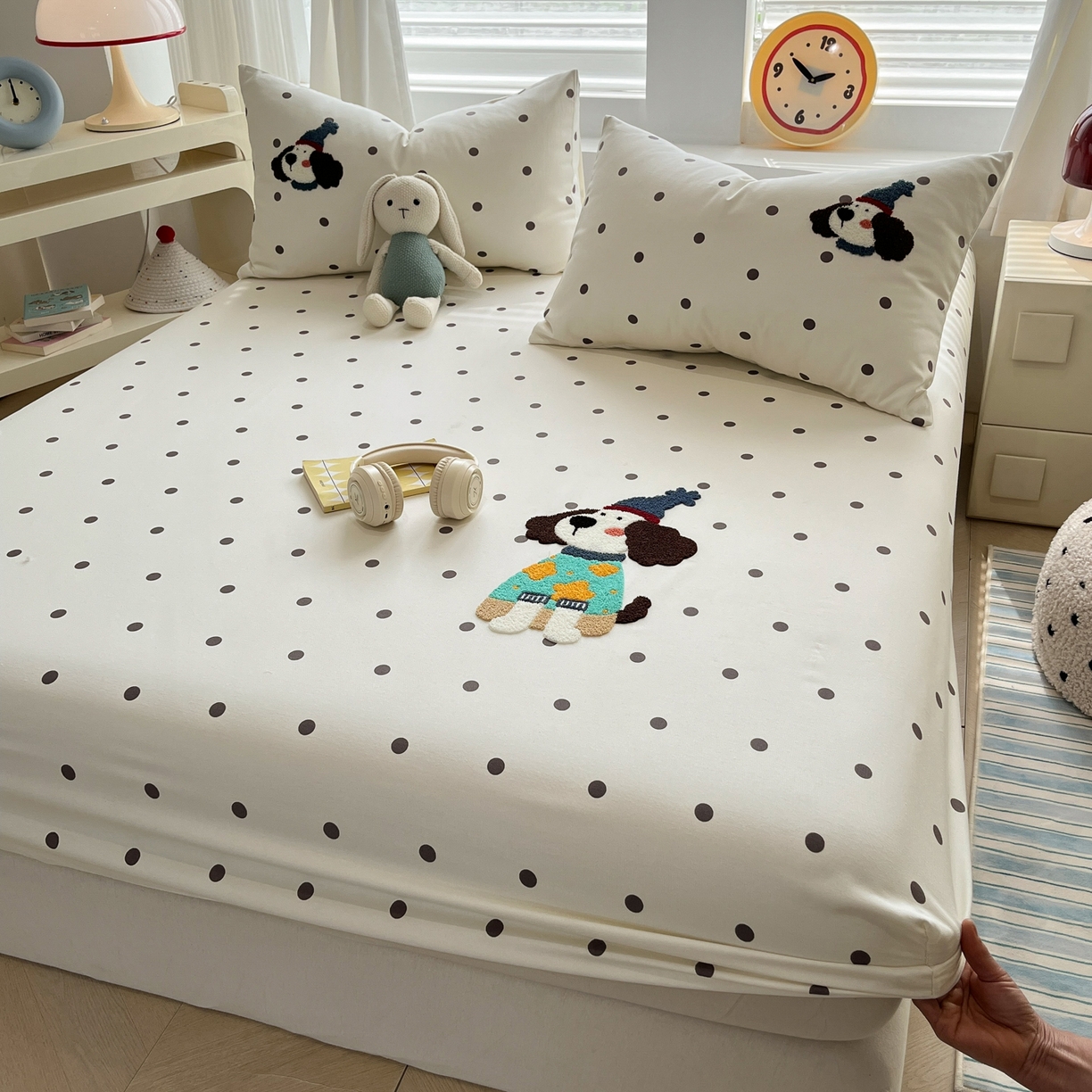 91家纺网 家纺一手货源 找家纺 （总）其奥家纺 2026春夏新款纯棉全棉老粗布床笠印花凉席