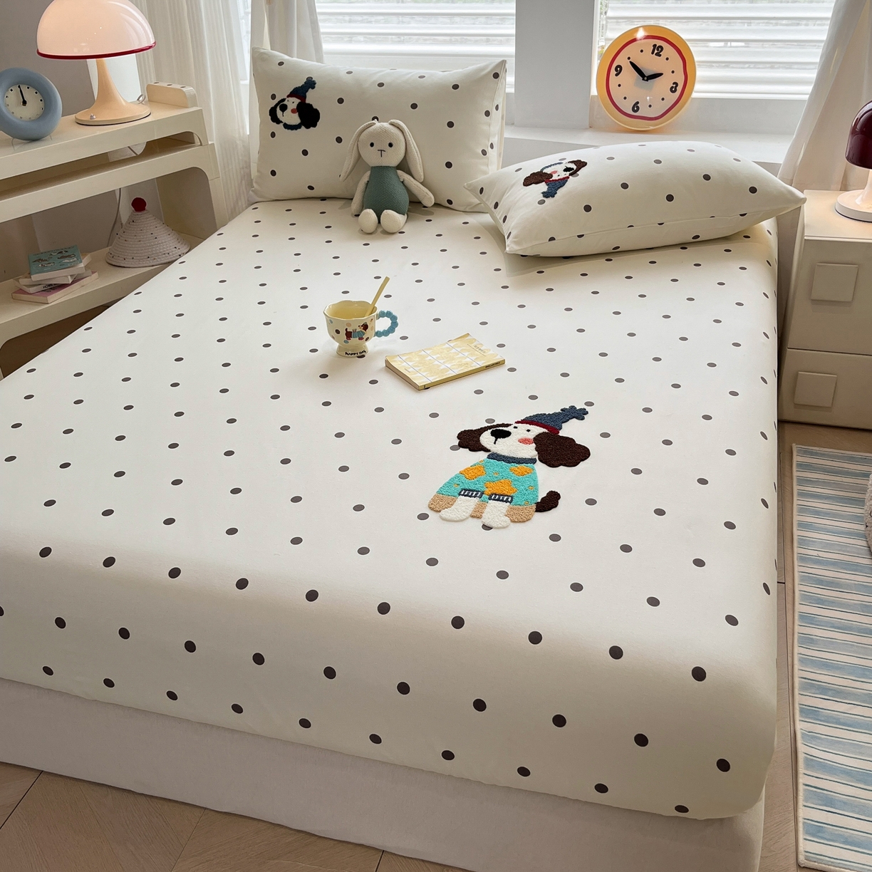 91家纺网 家纺一手货源 找家纺 （总）其奥家纺 2026春夏新款纯棉全棉老粗布床笠印花凉席