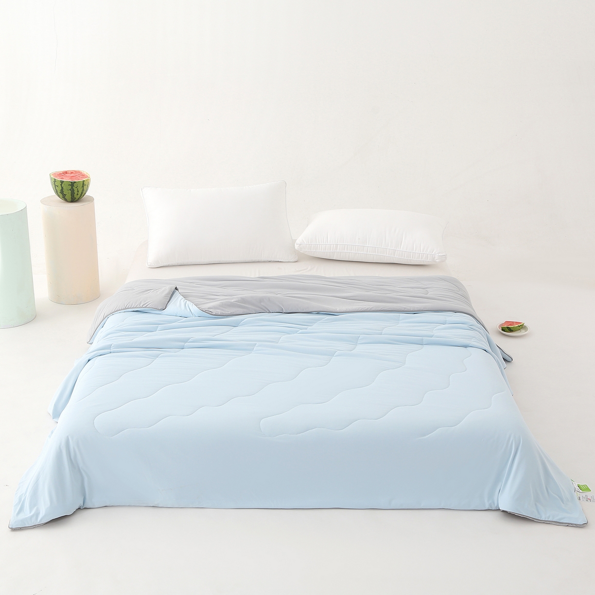 91家纺网 家纺一手货源 找家纺 （总）亚龙工厂店 2026新款某岛同款云母冰丝凉感瓜瓜被