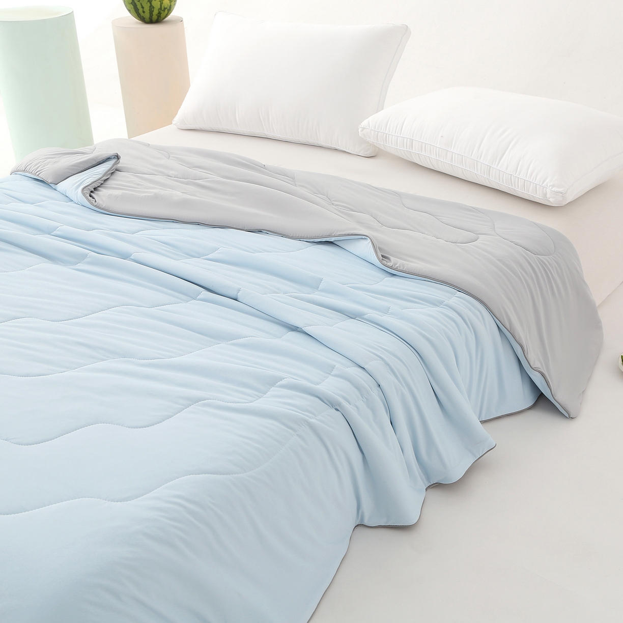 91家纺网 家纺一手货源 找家纺 （总）亚龙工厂店 2026新款某岛同款云母冰丝凉感瓜瓜被