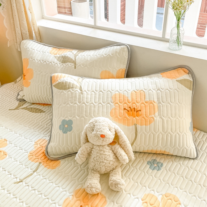 91家纺网 家纺一手货源 找家纺 川悦生活 2026春夏新款凉感丝凉席凉席席子 阿什花花