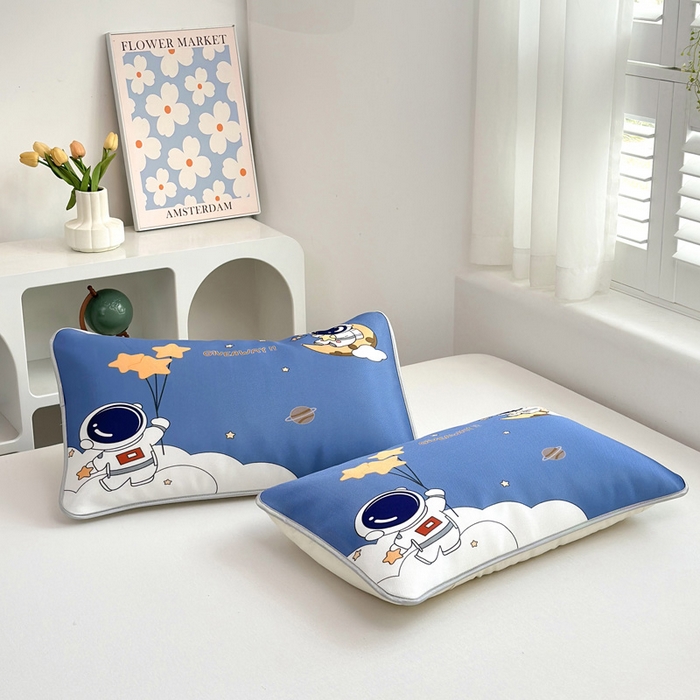 91家纺网 家纺一手货源 找家纺 ds生活馆 2026新款A类大版卡通凉感丝夏被 宇航员