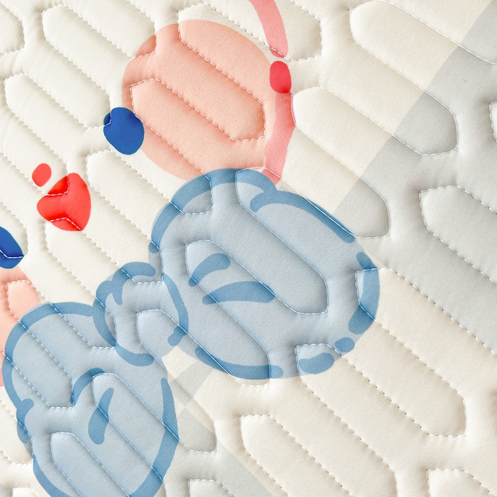 91家纺网 家纺一手货源 找家纺 川悦生活 2026春夏新款凉感丝凉席凉席席子 冰激凌熊