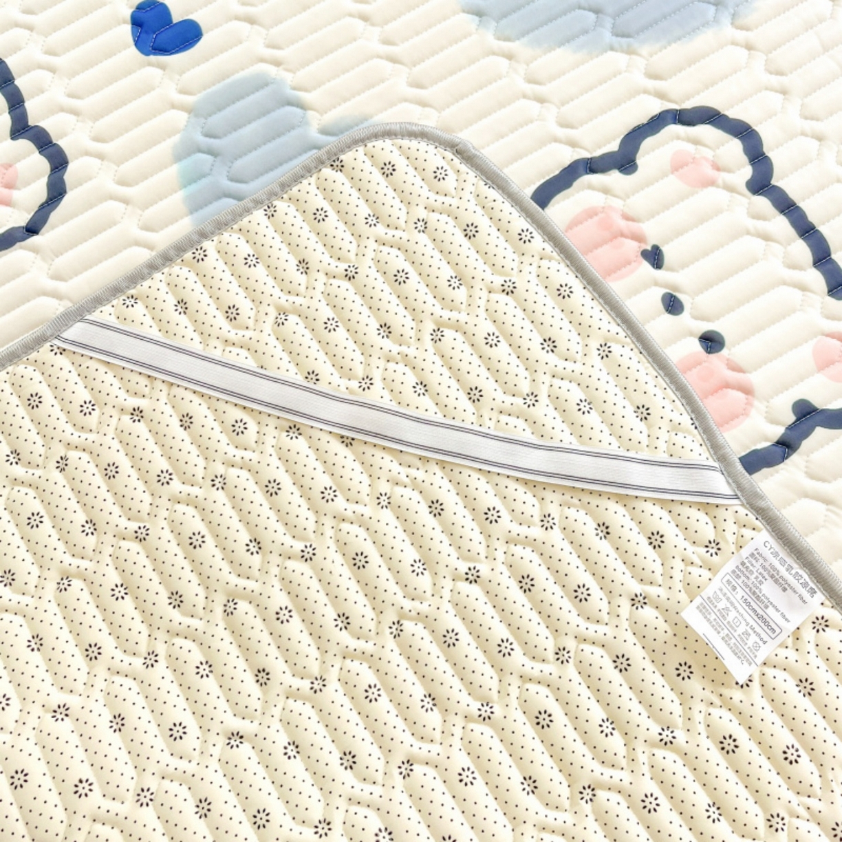 91家纺网 家纺一手货源 找家纺 川悦生活 2026春夏新款凉感丝凉席凉席席子 嘟嘟小熊