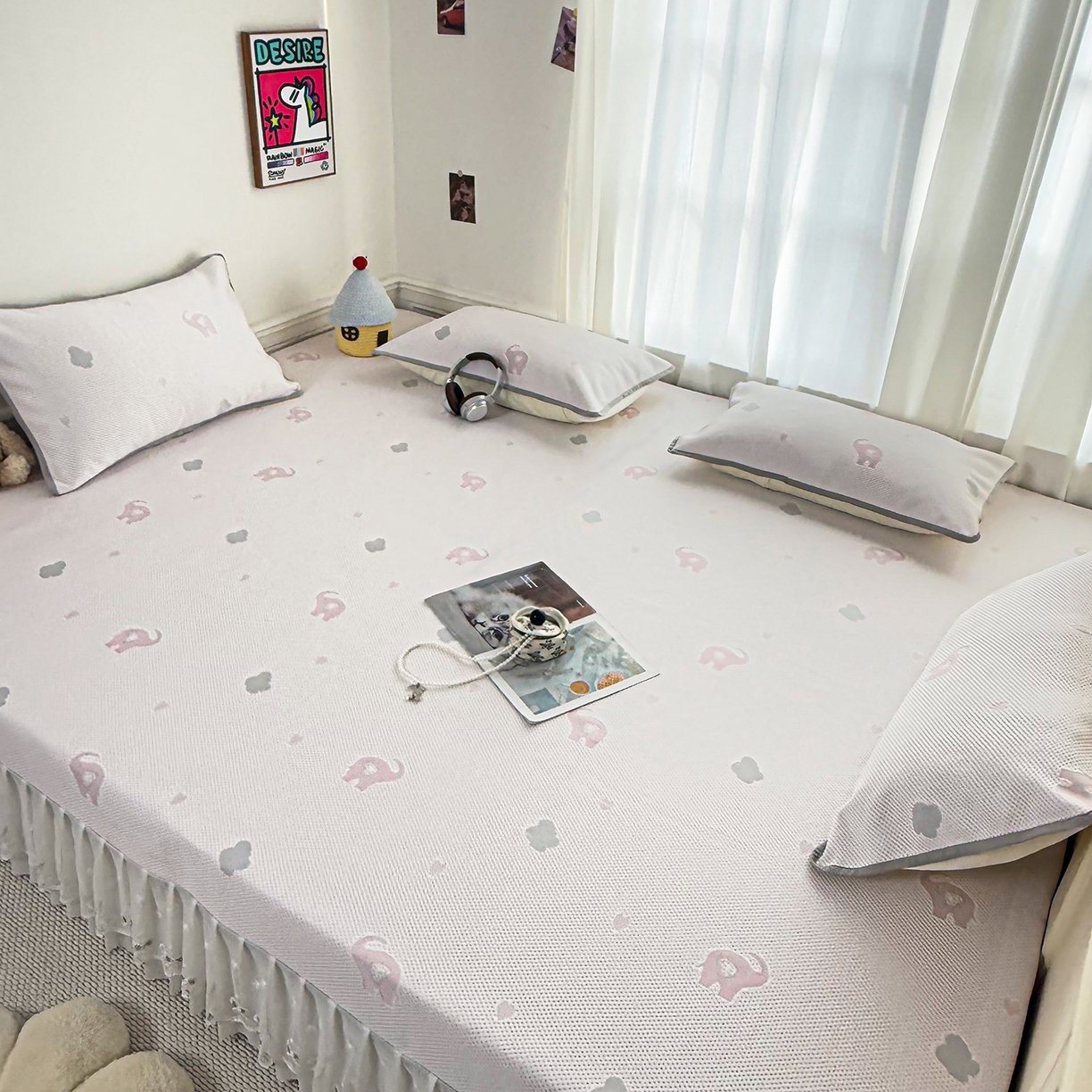 91家纺网 家纺一手货源 找家纺 （总）美达家纺 2026新款冰丝针织凉席榻榻米炕盖