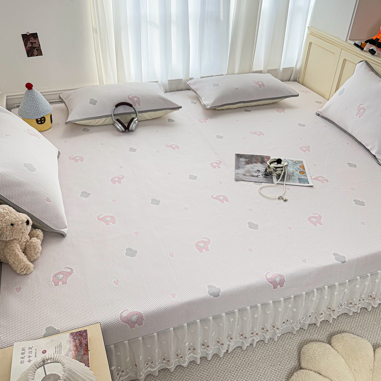 91家纺网 家纺一手货源 找家纺 （总）美达家纺 2026新款冰丝针织凉席榻榻米炕盖