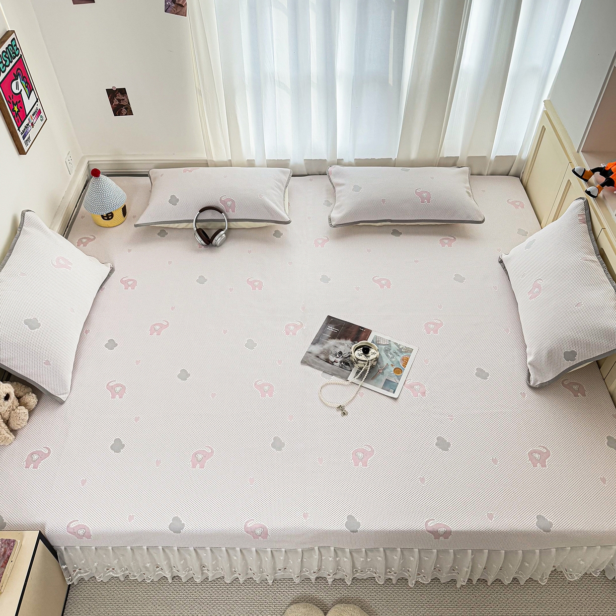 91家纺网 家纺一手货源 找家纺 （总）美达家纺 2026新款冰丝针织凉席榻榻米炕盖