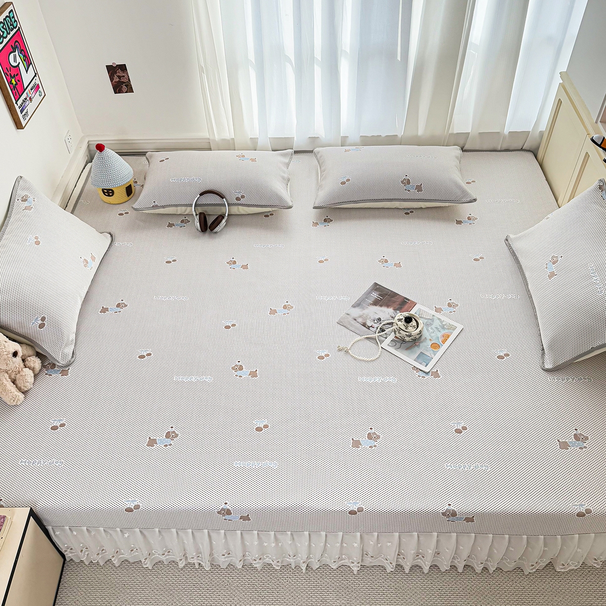 91家纺网 家纺一手货源 找家纺 （总）美达家纺 2026新款冰丝针织凉席榻榻米炕盖