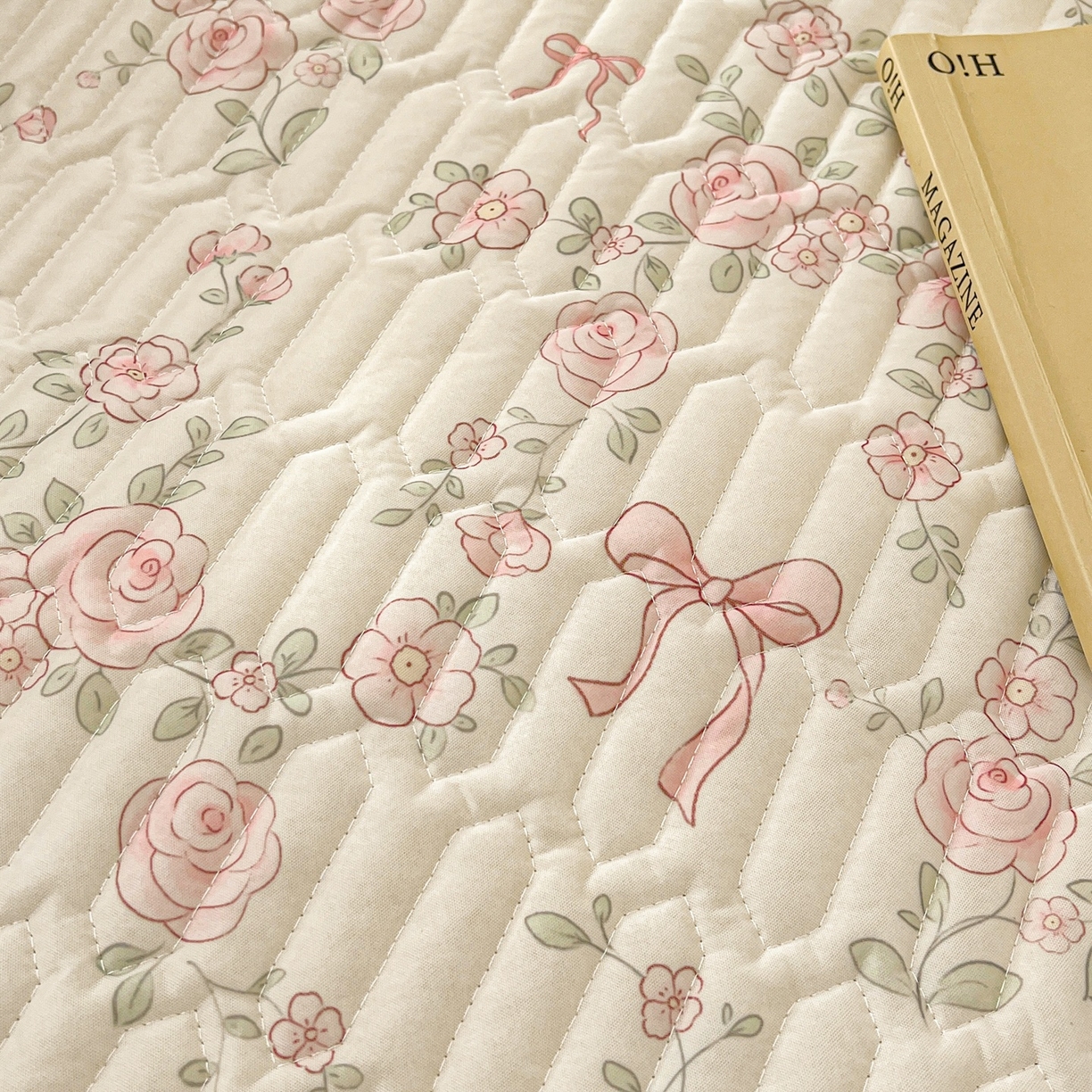 91家纺网 家纺一手货源 找家纺 川悦生活 2026春夏新款凉感丝凉席凉席席子 粉雾玫瑰