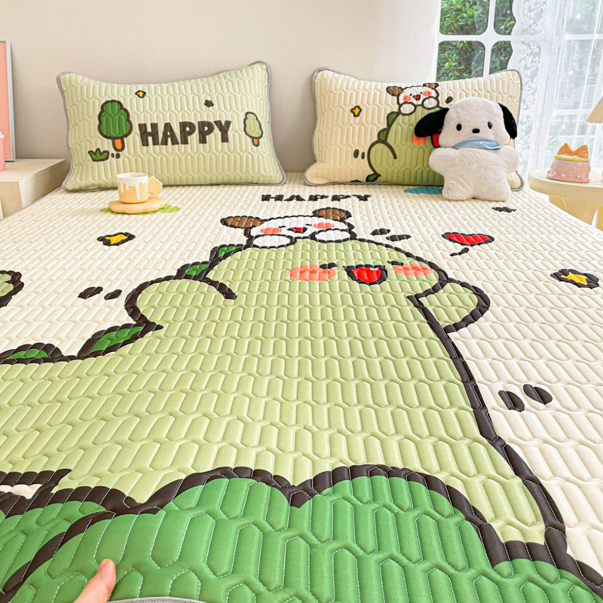 川悦生活 2026春夏新款凉感丝凉席凉席席子 哈哈恐龙