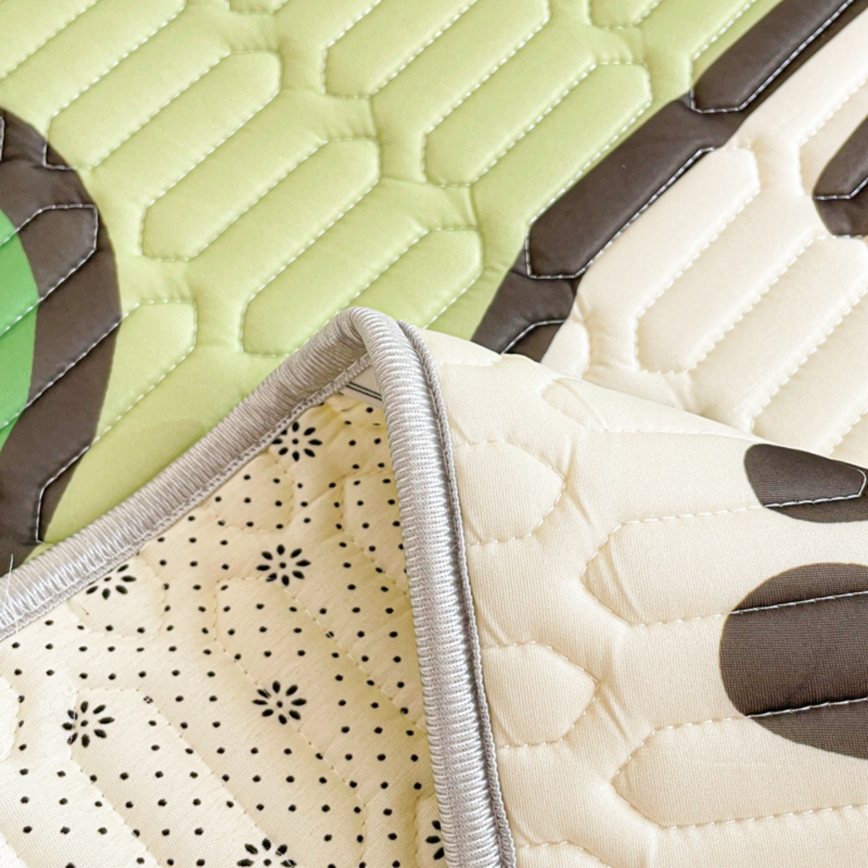 91家纺网 家纺一手货源 找家纺 川悦生活 2026春夏新款凉感丝凉席凉席席子 哈哈恐龙