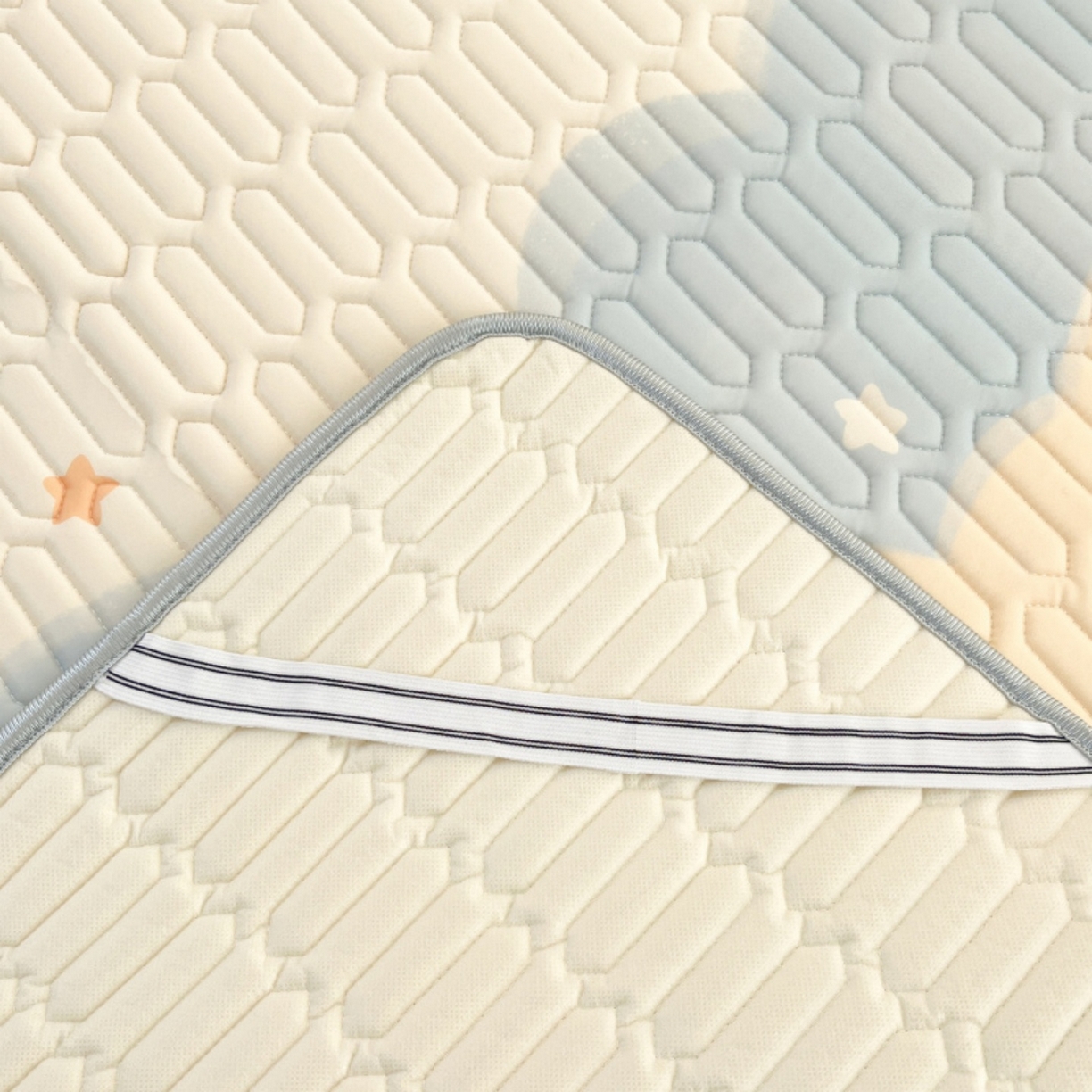 91家纺网 家纺一手货源 找家纺 川悦生活 2026春夏新款凉感丝凉席凉席席子 海盐星空