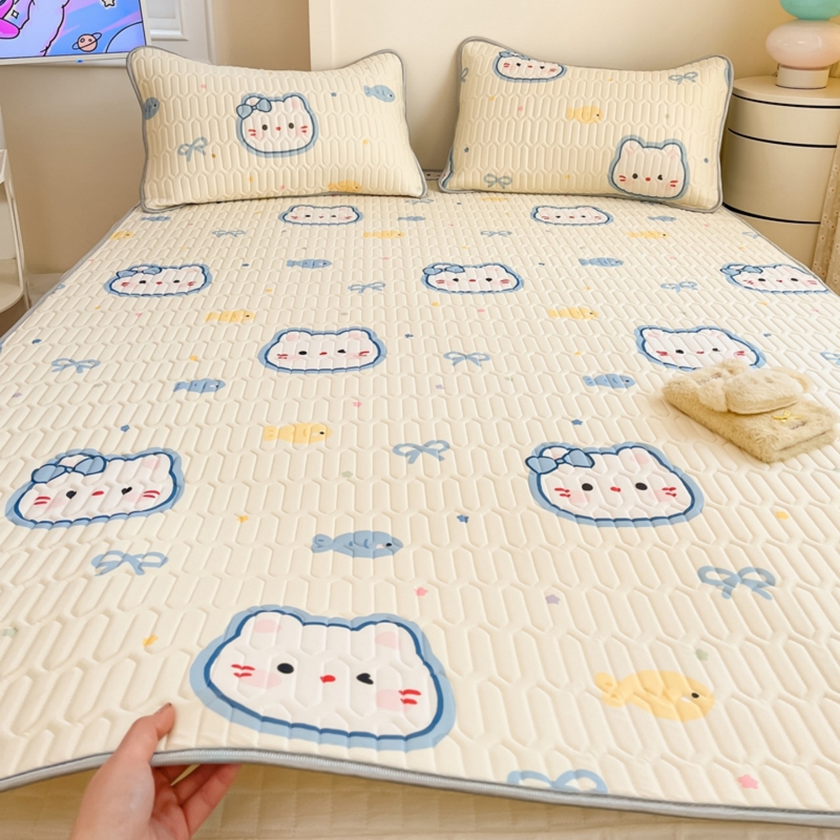 川悦生活 2026春夏新款凉感丝凉席凉席席子 猫猫酱