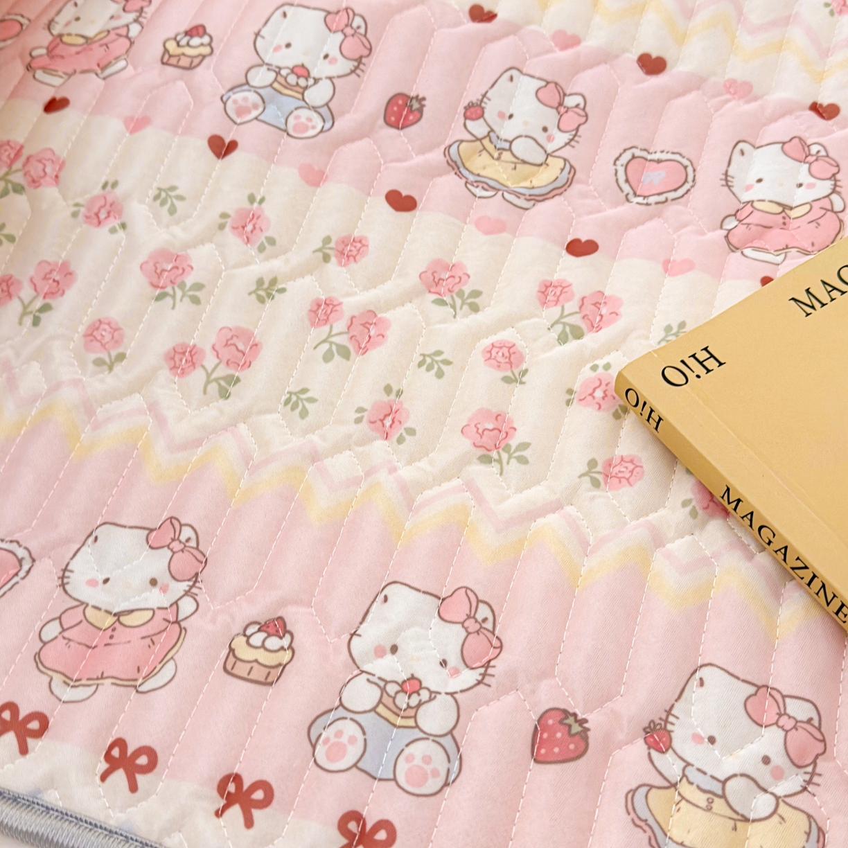 91家纺网 家纺一手货源 找家纺 川悦生活 2026春夏新款凉感丝凉席凉席席子 玫瑰甜心