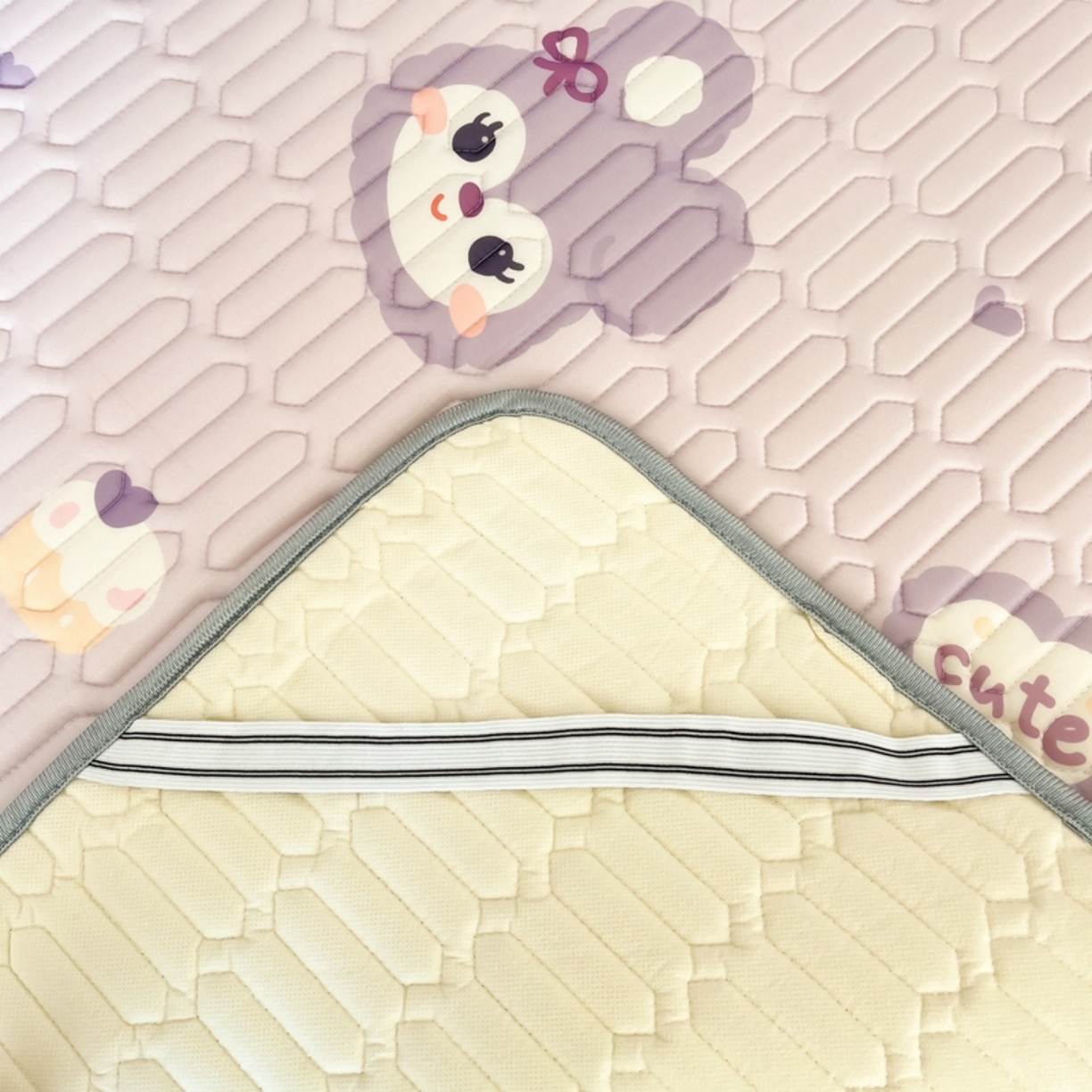 91家纺网 家纺一手货源 找家纺 川悦生活 2026春夏新款凉感丝凉席凉席席子 软绵兔酱