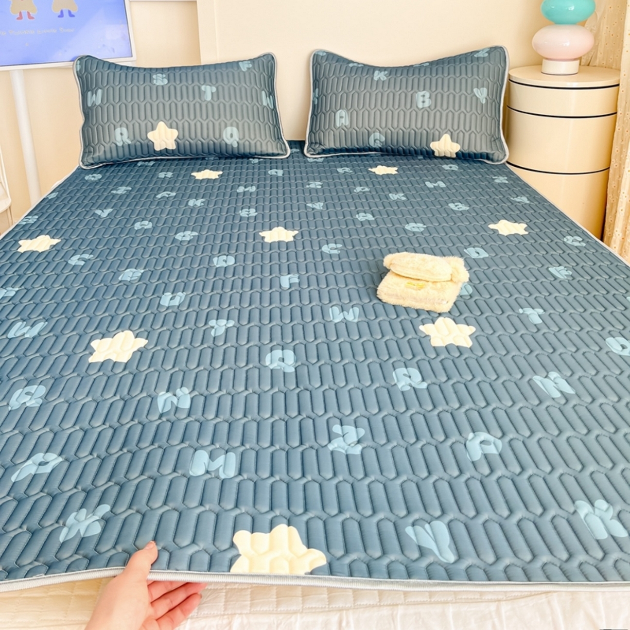 川悦生活 2026春夏新款凉感丝凉席凉席席子 星星睡了