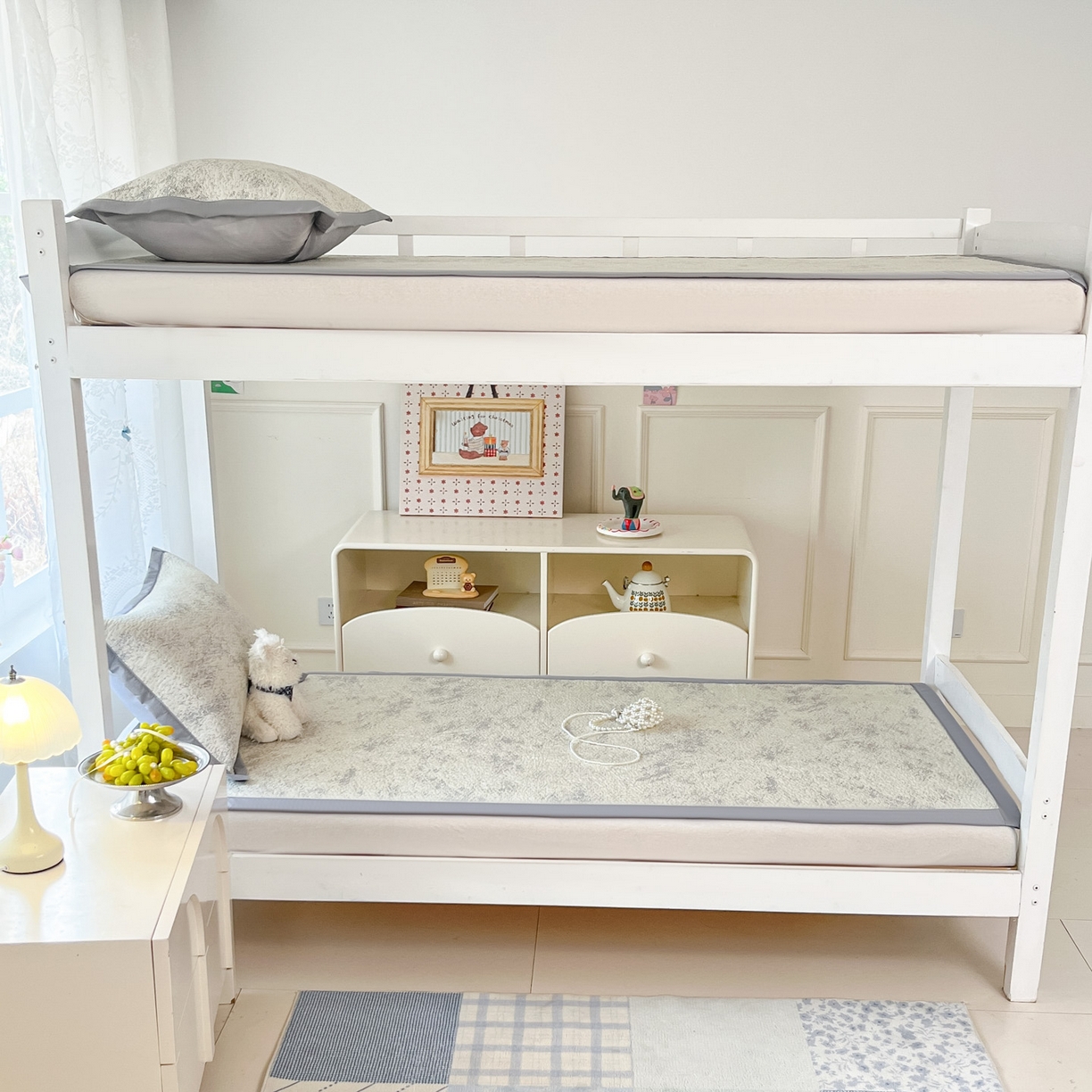 91家纺网 家纺一手货源 找家纺 川悦生活 2026新款凉感凉豆豆学生宿舍软席 尼尔-星灰