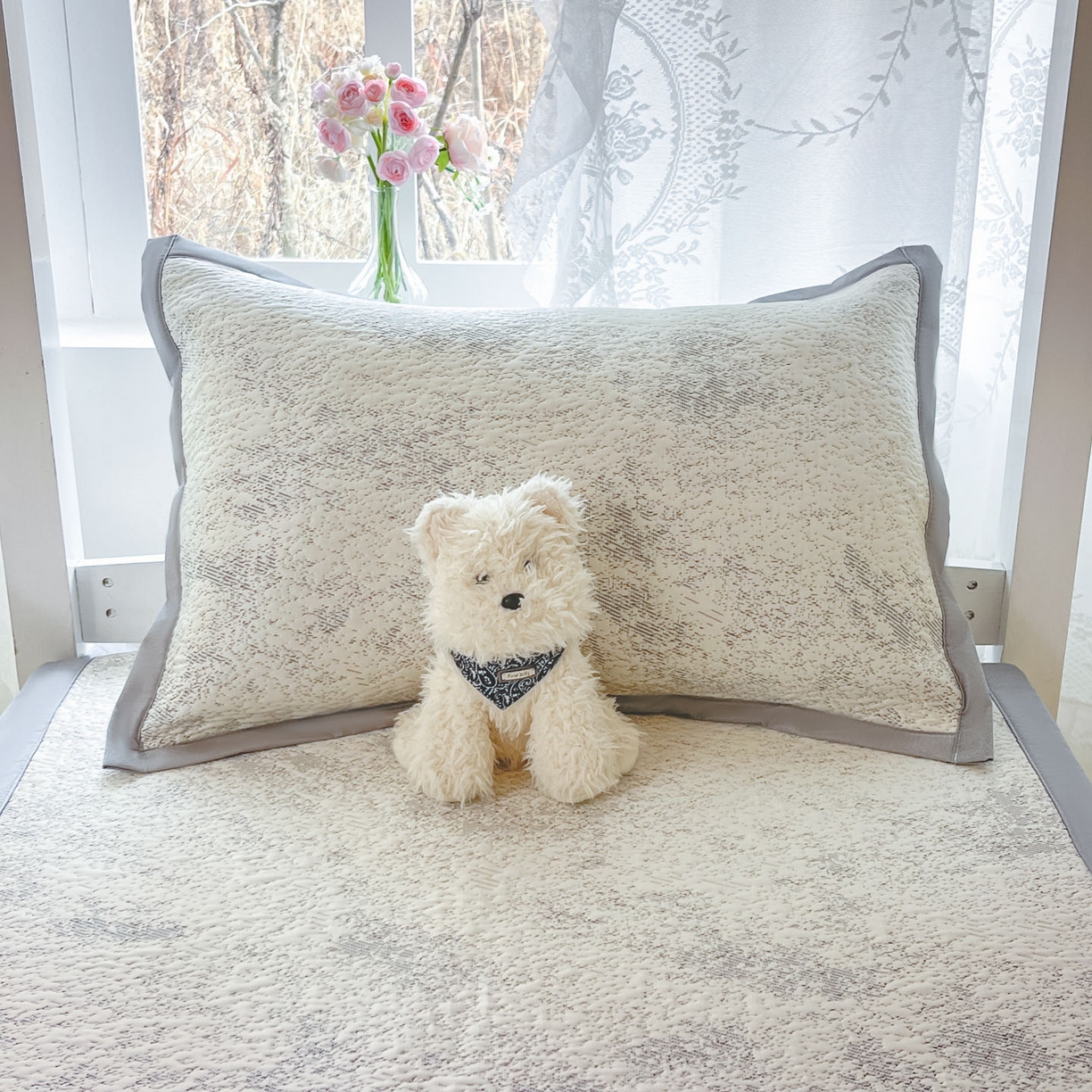 91家纺网 家纺一手货源 找家纺 川悦生活 2026新款凉感凉豆豆学生宿舍软席 尼尔-星灰