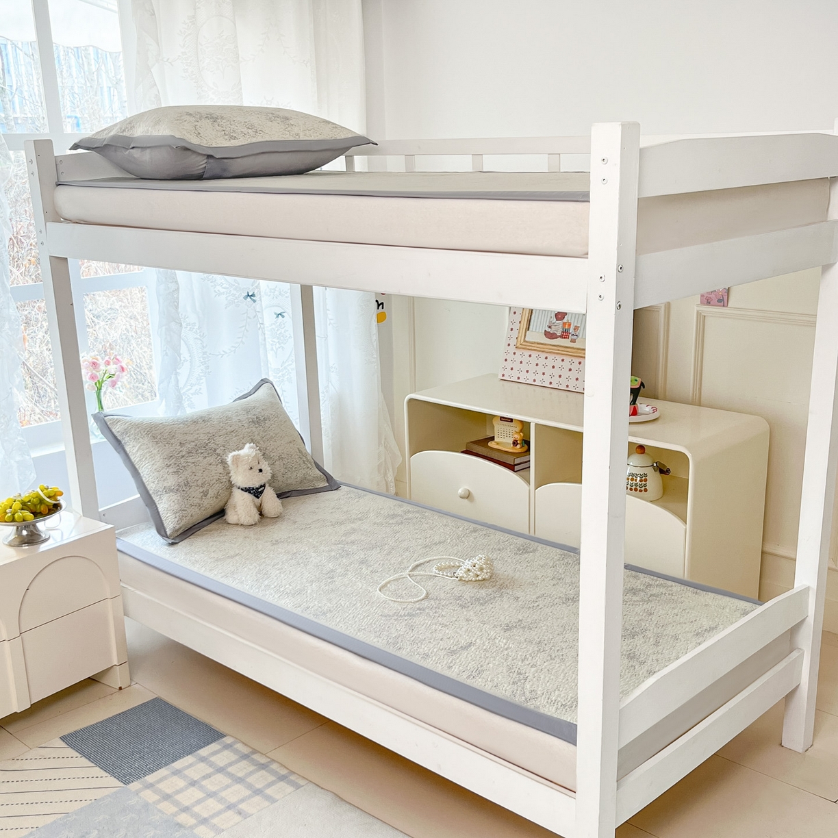 91家纺网 家纺一手货源 找家纺 川悦生活 2026新款凉感凉豆豆学生宿舍软席 尼尔-星灰