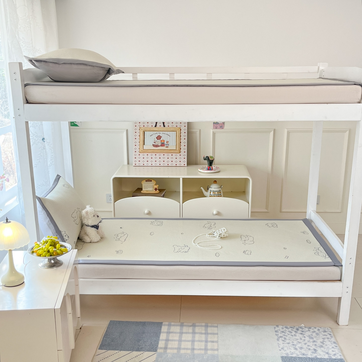 91家纺网 家纺一手货源 找家纺 川悦生活 2026新款凉感凉豆豆学生宿舍软席 朴朴小旺