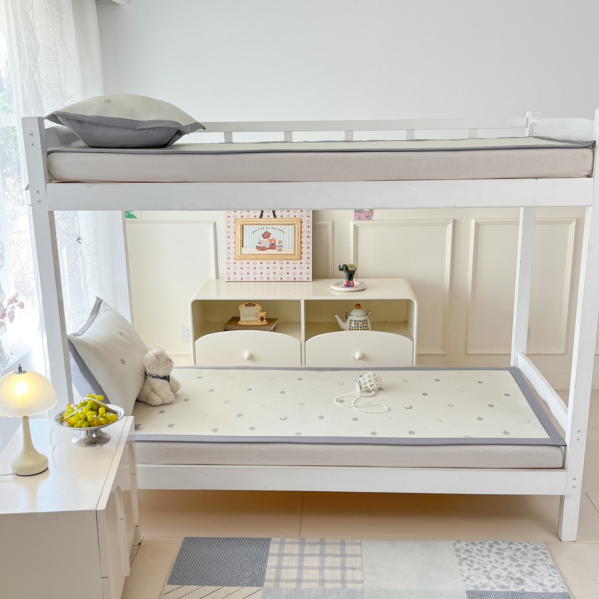 91家纺网 家纺一手货源 找家纺 川悦生活 2026新款凉感凉豆豆学生宿舍软席 奶油星月