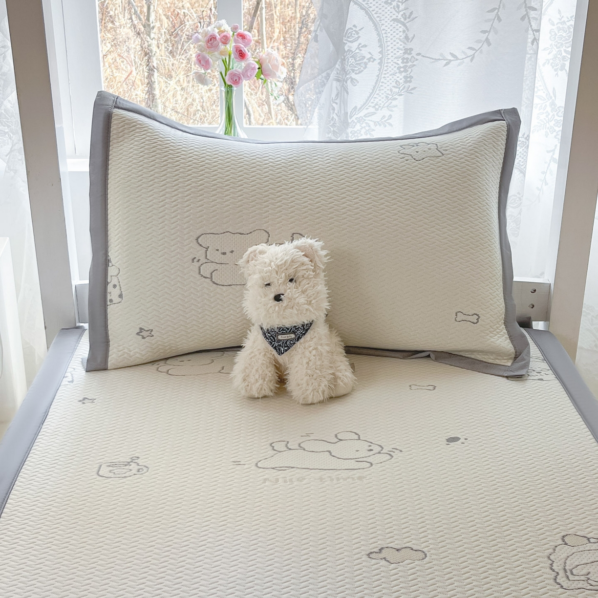 91家纺网 家纺一手货源 找家纺 川悦生活 2026新款凉感凉豆豆学生宿舍软席 朴朴小旺