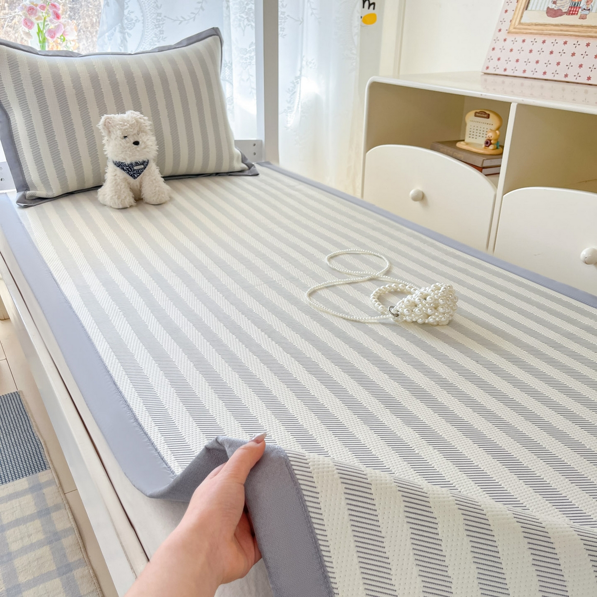 川悦生活 2026新款凉感凉豆豆学生宿舍软席 甜心-月灰