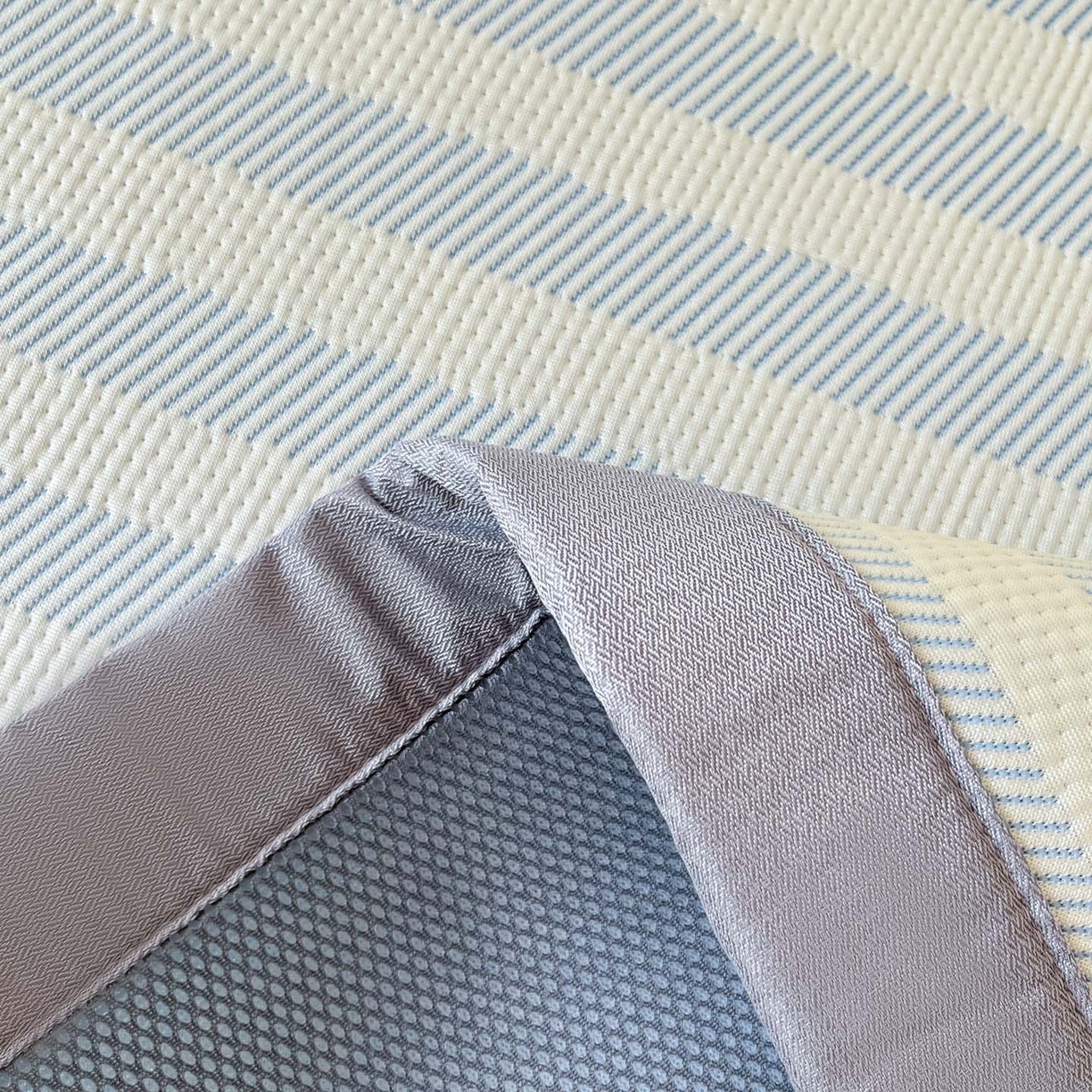 91家纺网 家纺一手货源 找家纺 川悦生活 2026新款凉感凉豆豆学生宿舍软席 甜心-水蓝