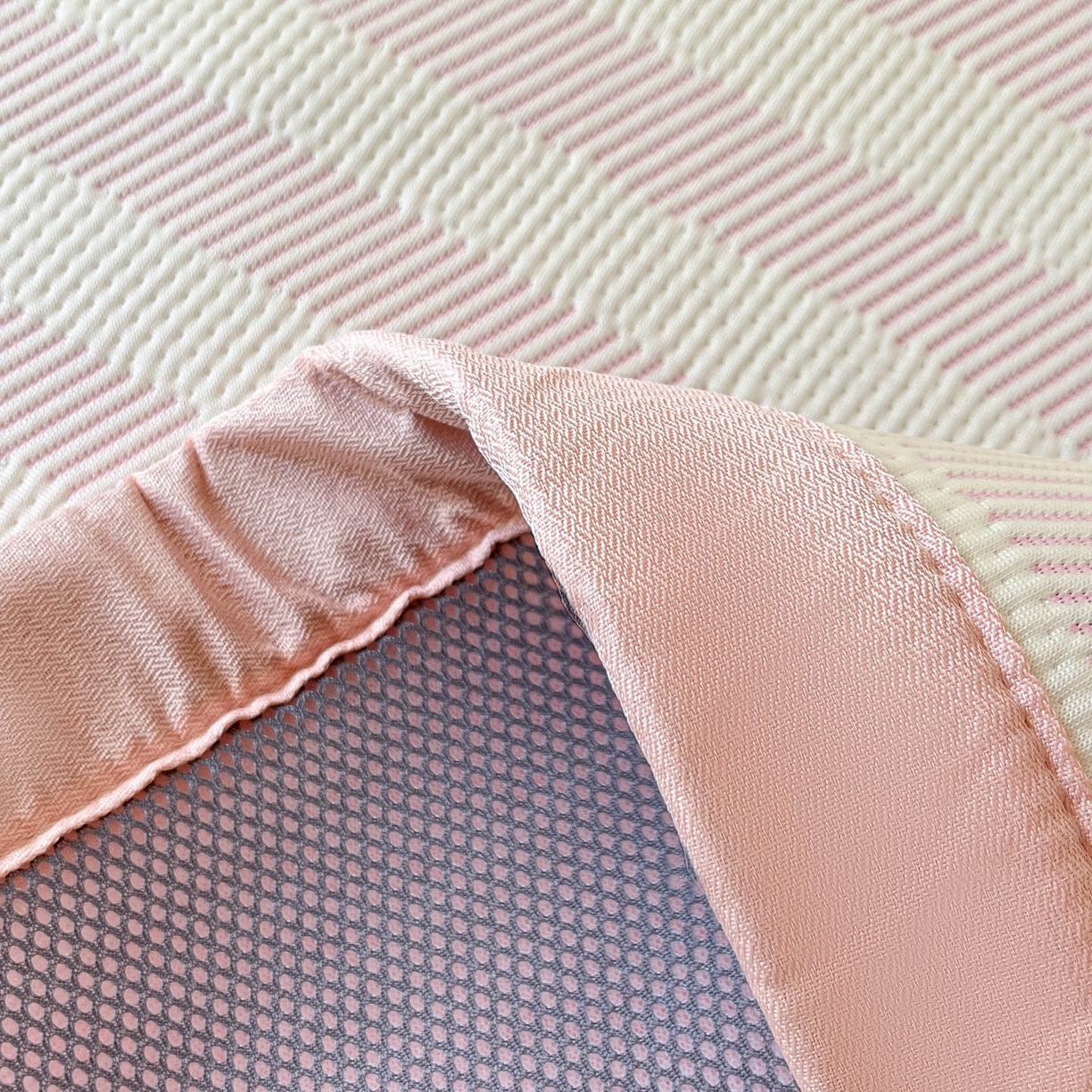 91家纺网 家纺一手货源 找家纺 川悦生活 2026新款凉感凉豆豆学生宿舍软席 甜心-奶粉