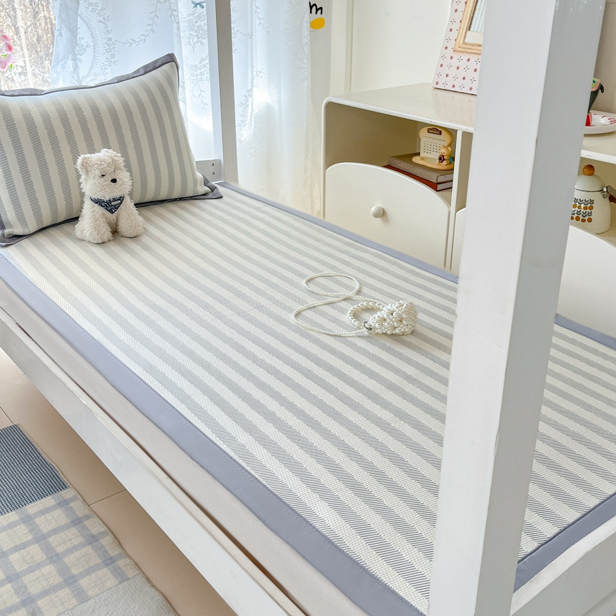 91家纺网 家纺一手货源 找家纺 川悦生活 2026新款凉感凉豆豆学生宿舍软席 甜心-月灰