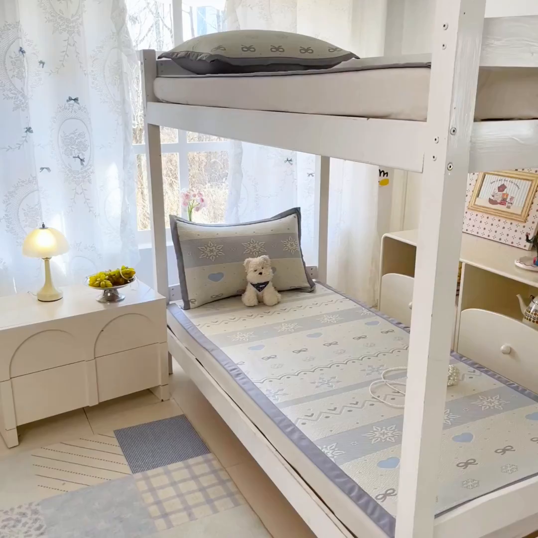 91家纺网 家纺一手货源 找家纺 川悦生活 2026新款凉感凉豆豆学生宿舍软席 费尔冰雪