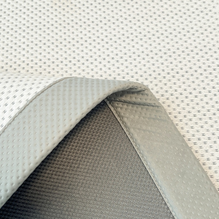 91家纺网 家纺一手货源 找家纺 川悦生活 2026新款PE凉感提花豆豆席平铺款三件套 爱心猫咪-月白